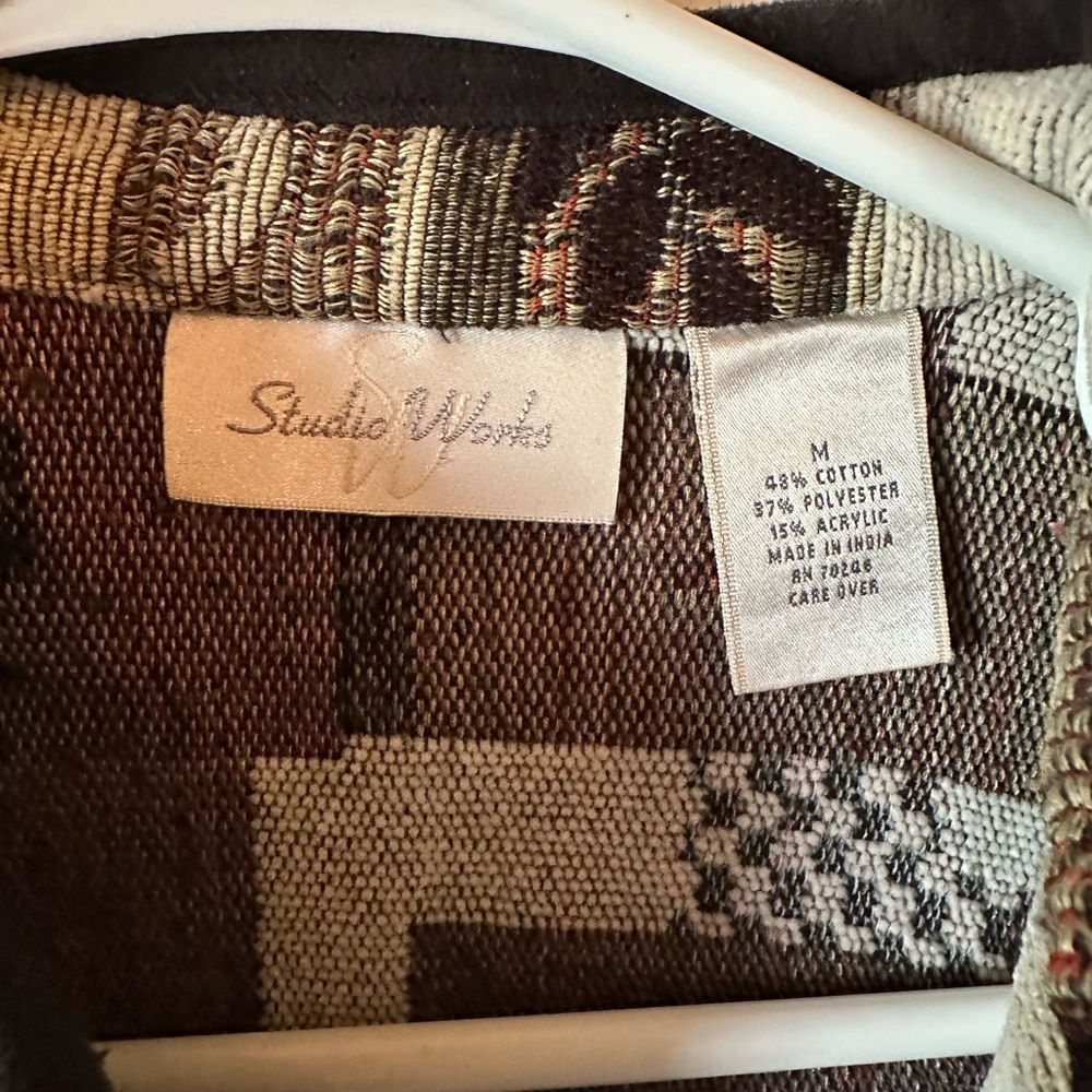 Studio Works Men's Patchwork Jacket - Brown And C… - image 2